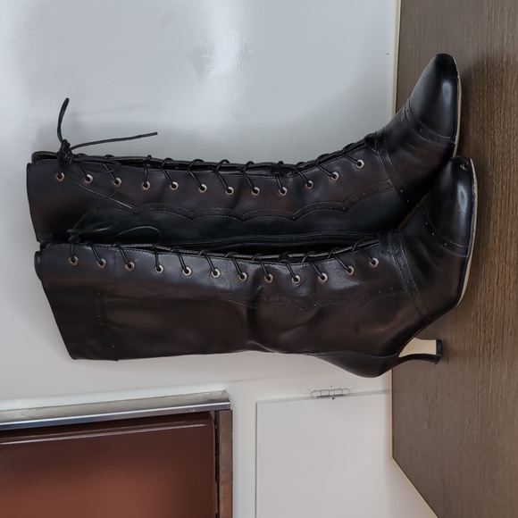 Lace Up Leather Boots - Picture 1 of 17